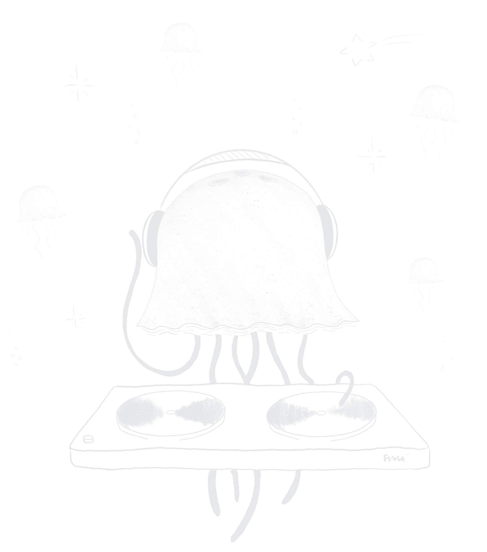 Illustration middag och fest